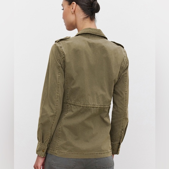 Lily Aldridge For Velvet Ruby Light-Weight Army Jacket - Cotton - Medium - Picture 3 of 16